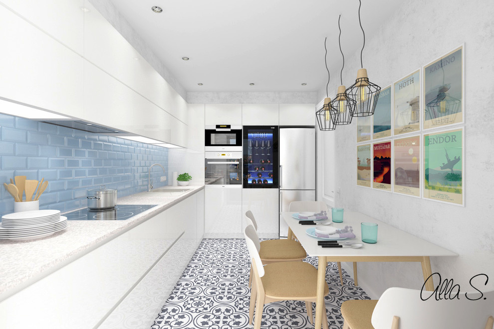 Кухня белая