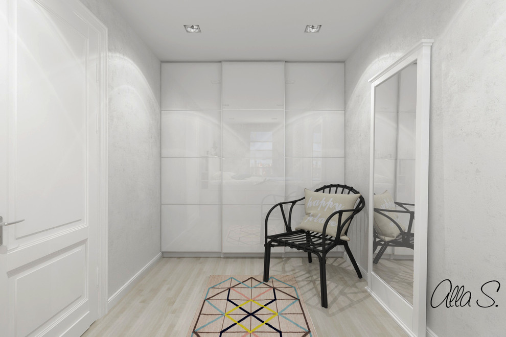 Спальня с кроватью на подиуме