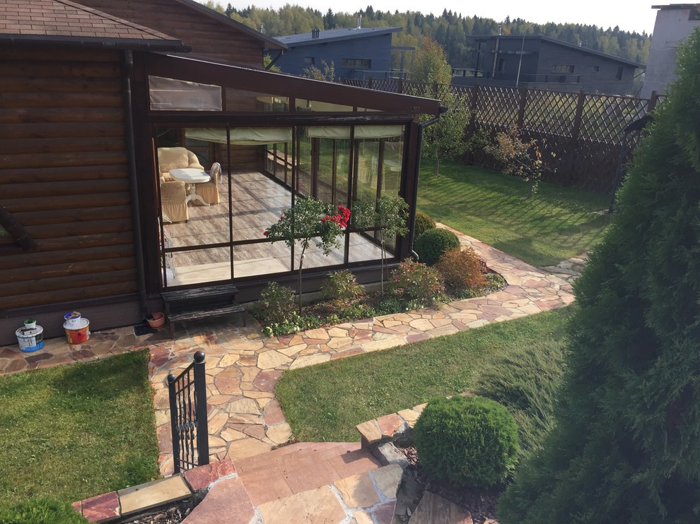 Ландшафтный дизайн участка на склоне