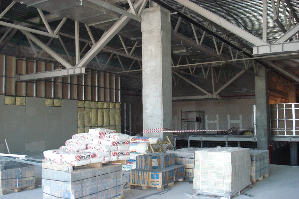 Строительство кинотеатра Каро в ТРК РАДУГА ПАРК г.Екатеринбург