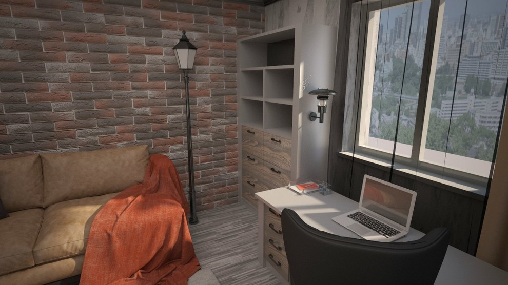 Дизайн-проект многофункционального интерьера для молодого джентльмена)