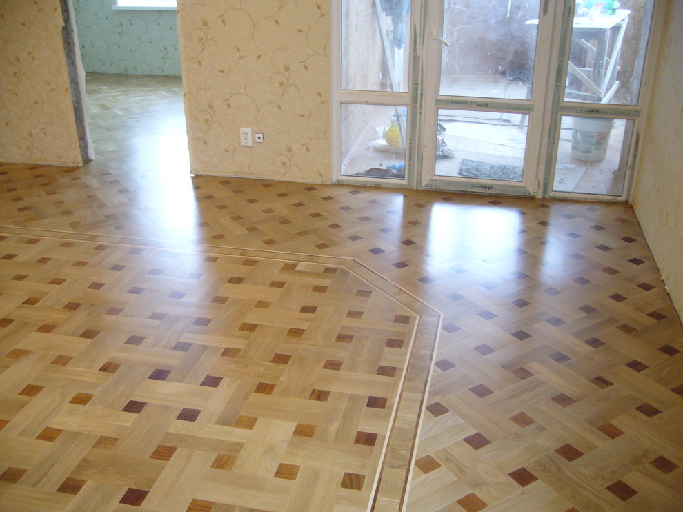 Штучный паркет дуб плетенка