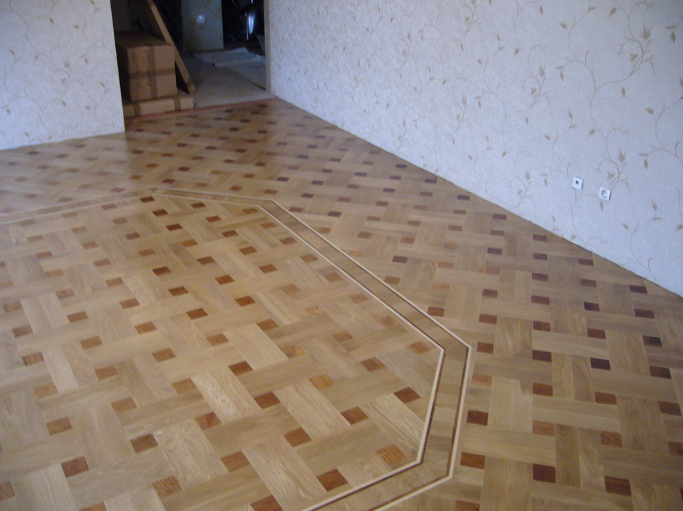 Штучный паркет дуб плетенка