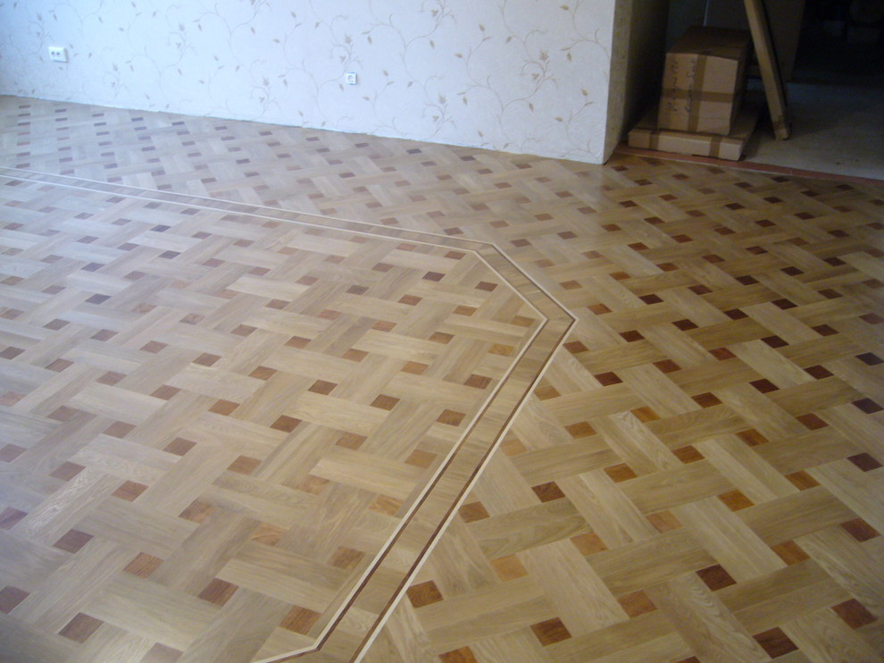 Штучный паркет дуб плетенка