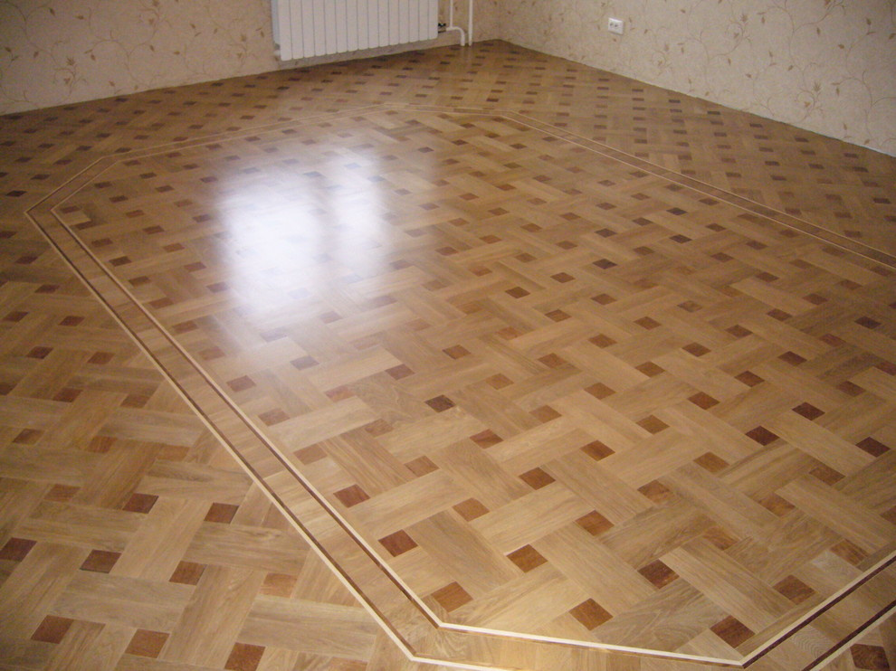 Штучный паркет дуб плетенка