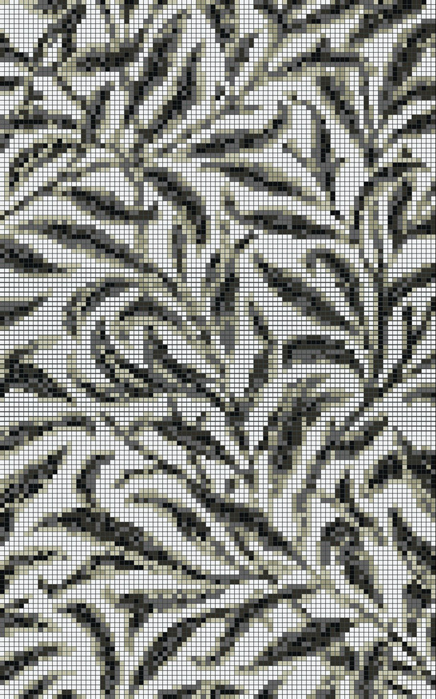 Панно из мозаики в матричной технике - "morris"