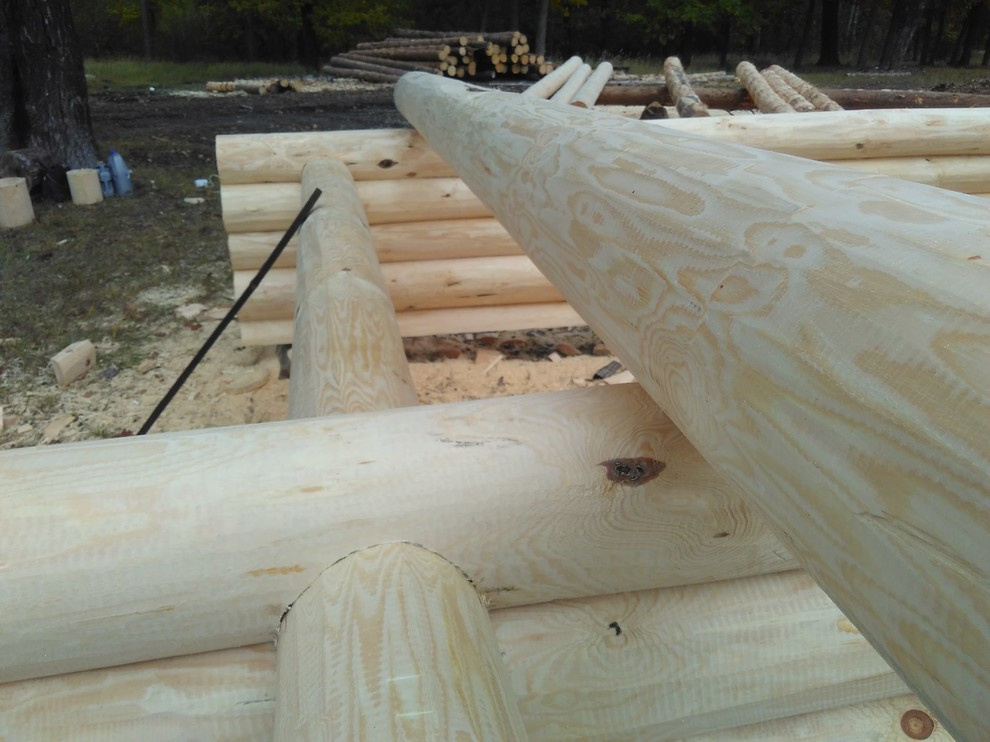 Обложка проекта: Баня из сосны ручной рубки