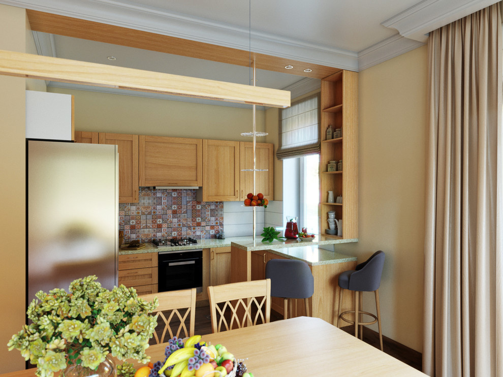 Проект кухни-столовой в частном доме.