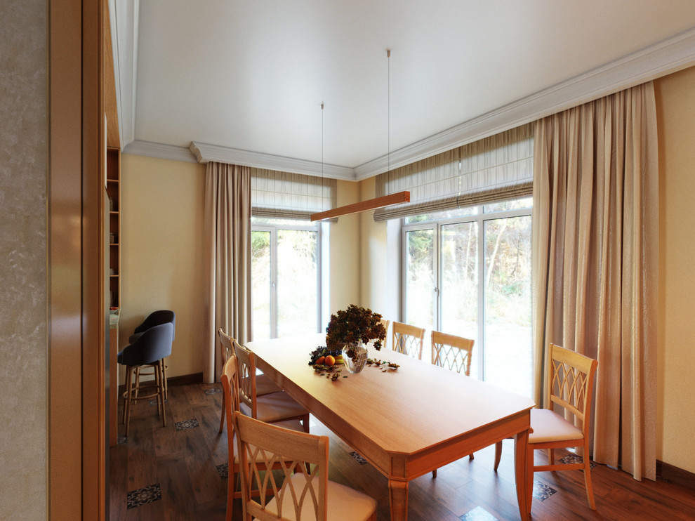 Проект кухни-столовой в частном доме.