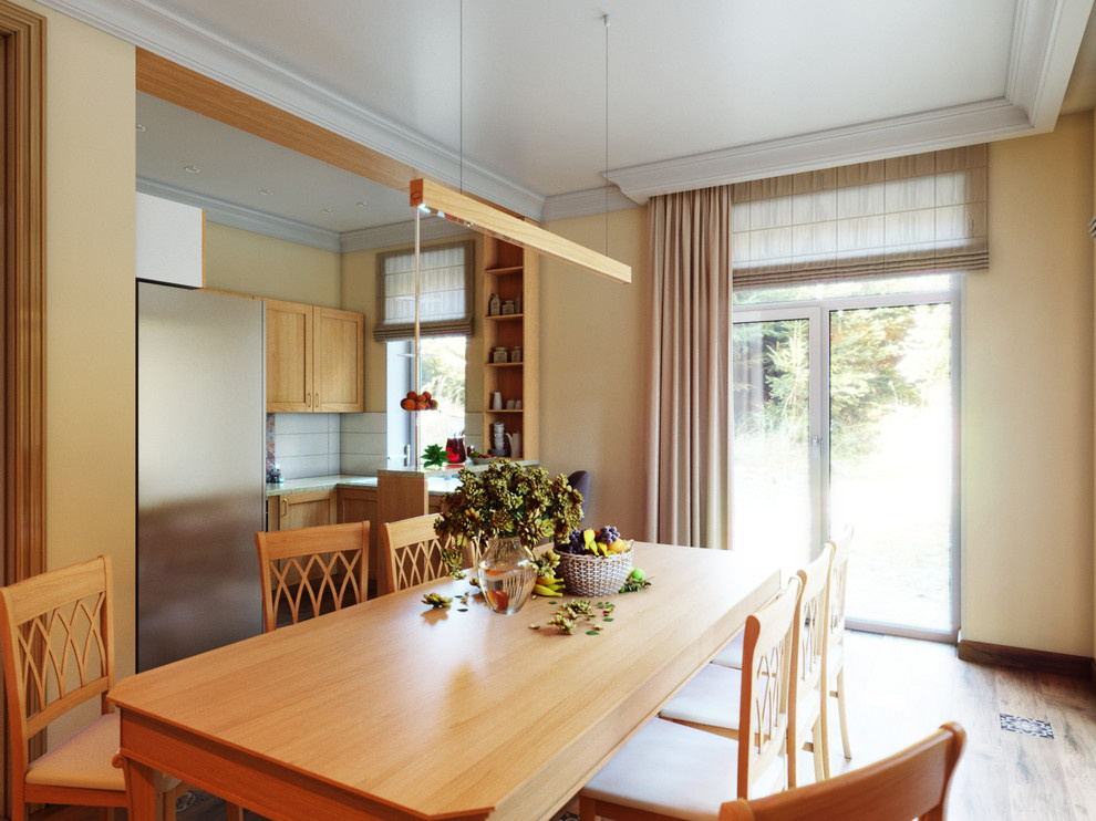 Проект кухни-столовой в частном доме.