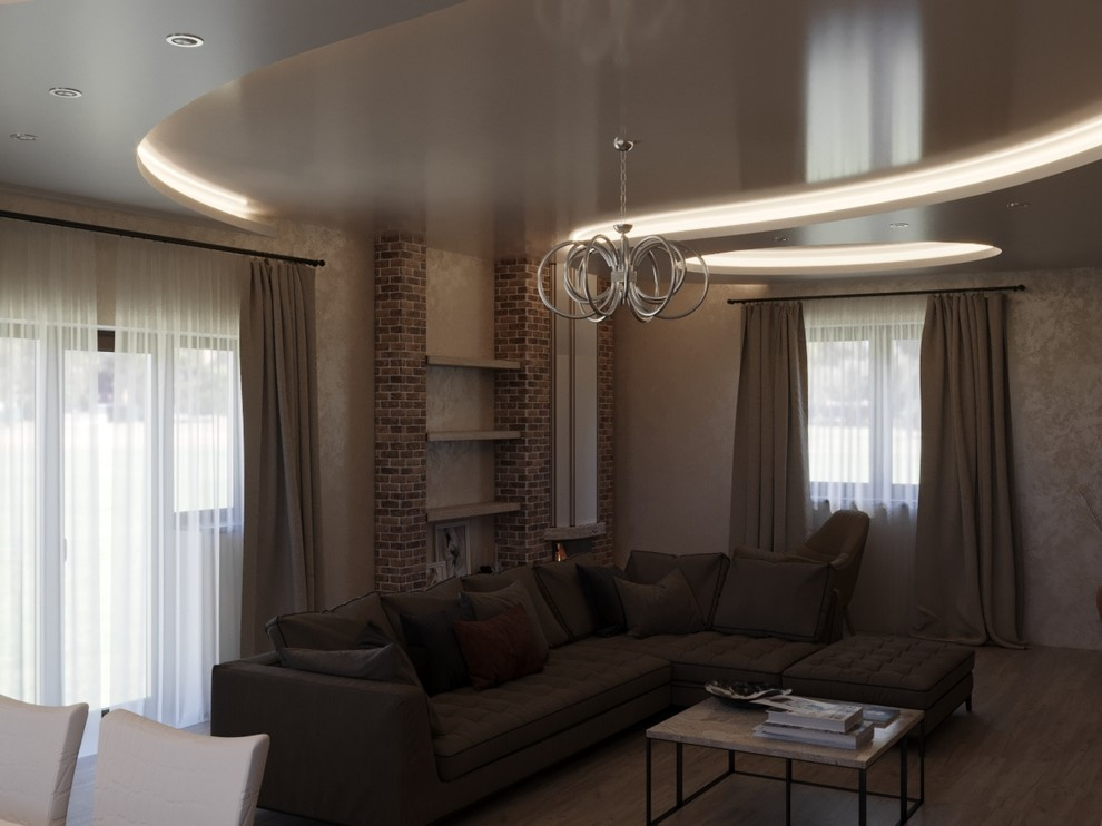 Проект  помещений 1 этажа частного дома.