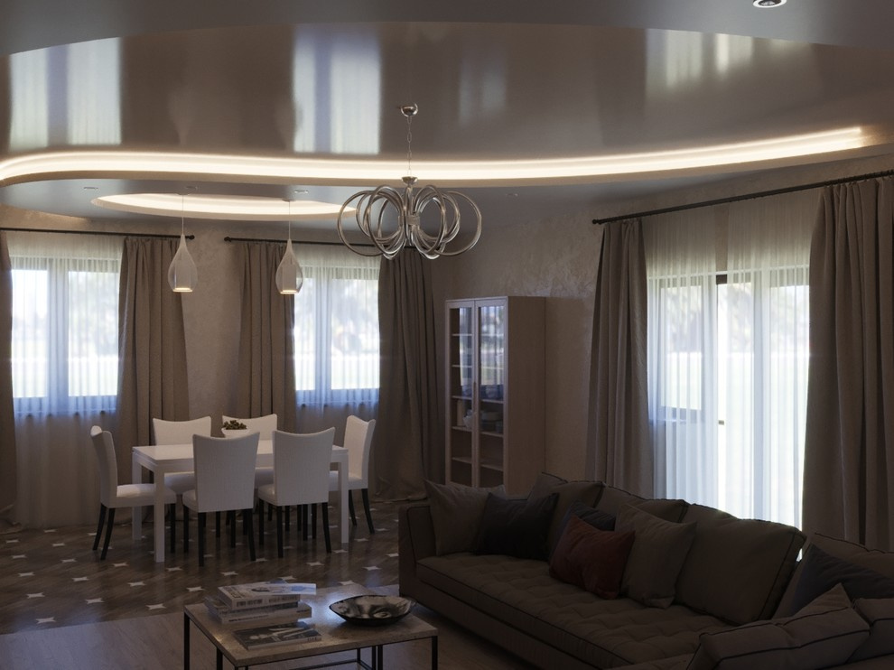 Проект  помещений 1 этажа частного дома.