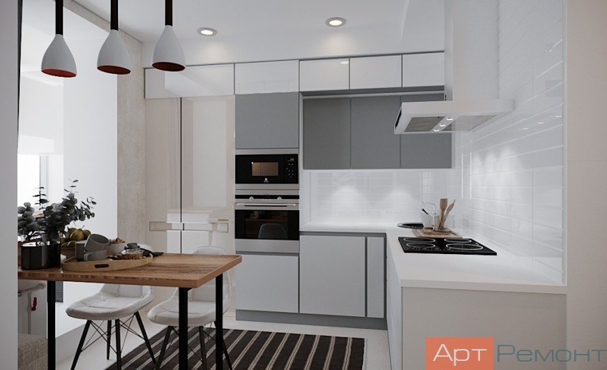 Дизайн-проект однокомнатной квартиры м. Киевская