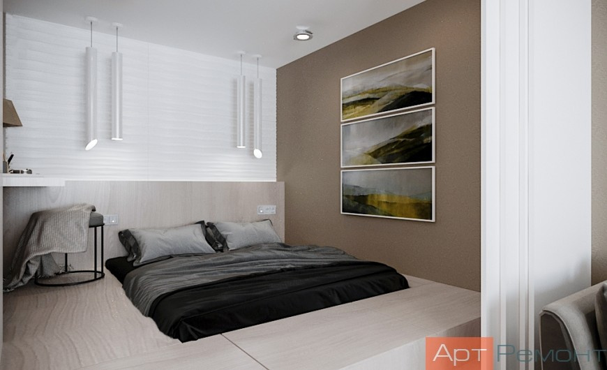 Дизайн-проект однокомнатной квартиры м. Киевская