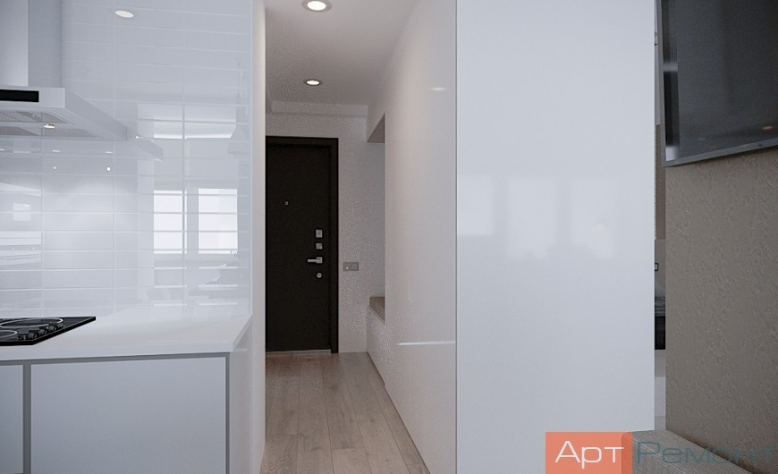 Дизайн-проект однокомнатной квартиры м. Киевская