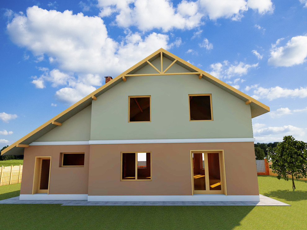 2-х этажный коттедж из газобетона