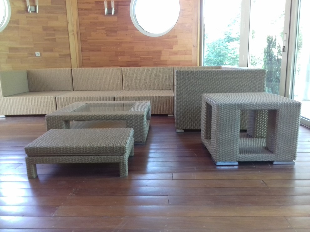 Плетеная мебель для террасы