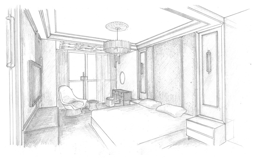 Эскиз квартиры 130 м2 в Москве