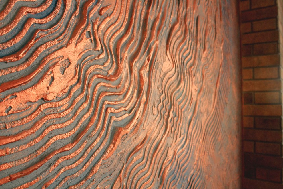 Обложка проекта: Абстрактный барельеф Медь