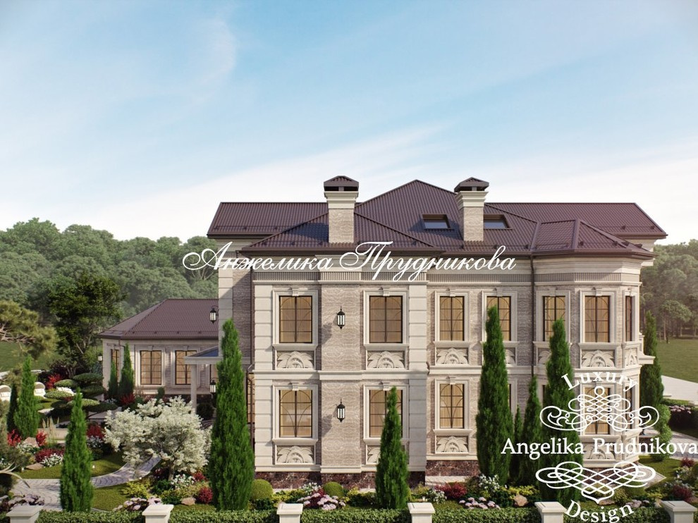 Дизайн-проектв КП Ренессанс Парк экстерьера дома и ландшафта