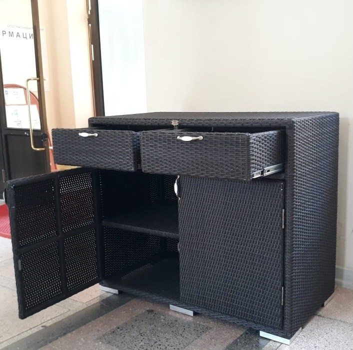 Комод из искусственного ротанга