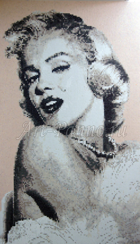 Панно из мозаики в матричной технике - "классика"