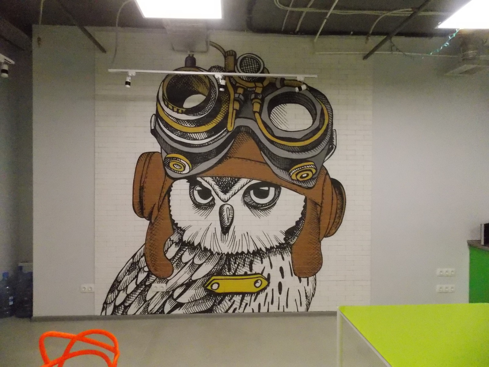 Гипсовый кирпич с принтом