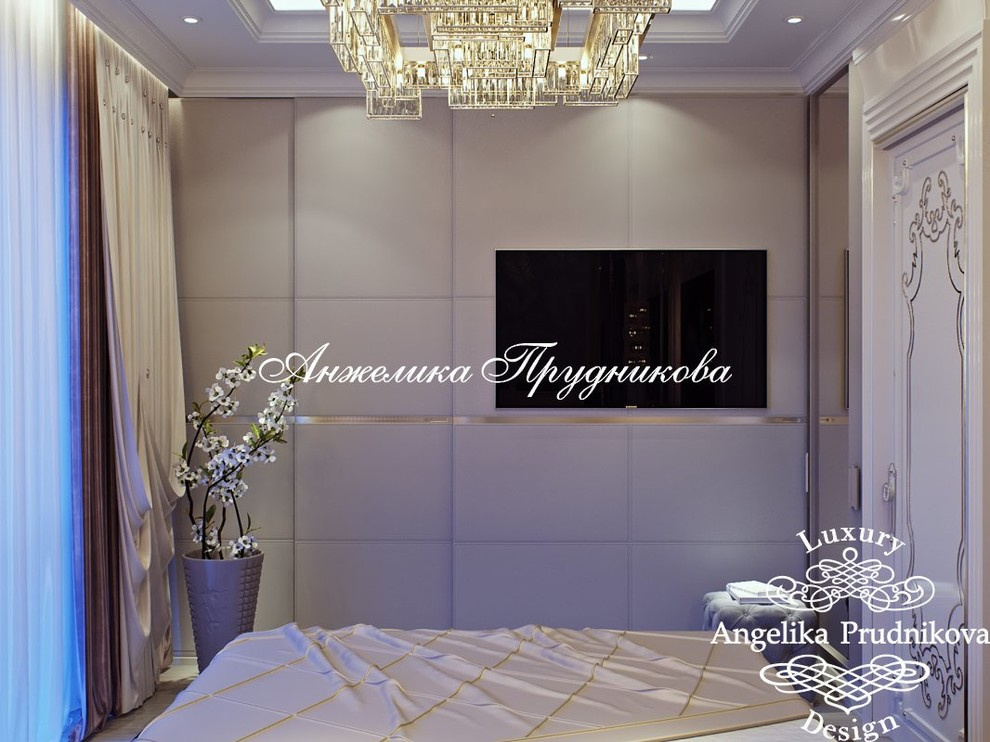 Дизайн-проект интерьера спальни в стиле ар-деко в ЖК Barkli Residence