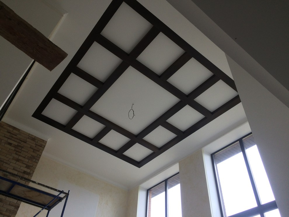 Обложка проекта: Наборный потолок из массива