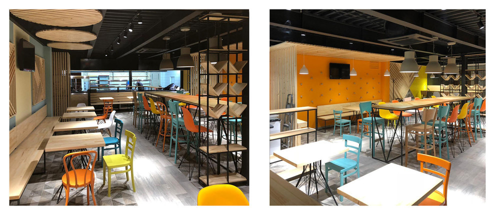 Интерьер кафе быстрого питания