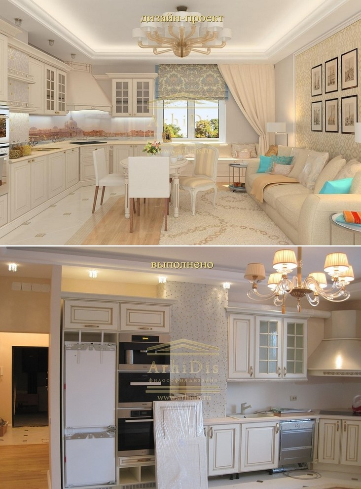 ул. Замшина - 3кк - фото осуществления работ по дизайн-проекту.