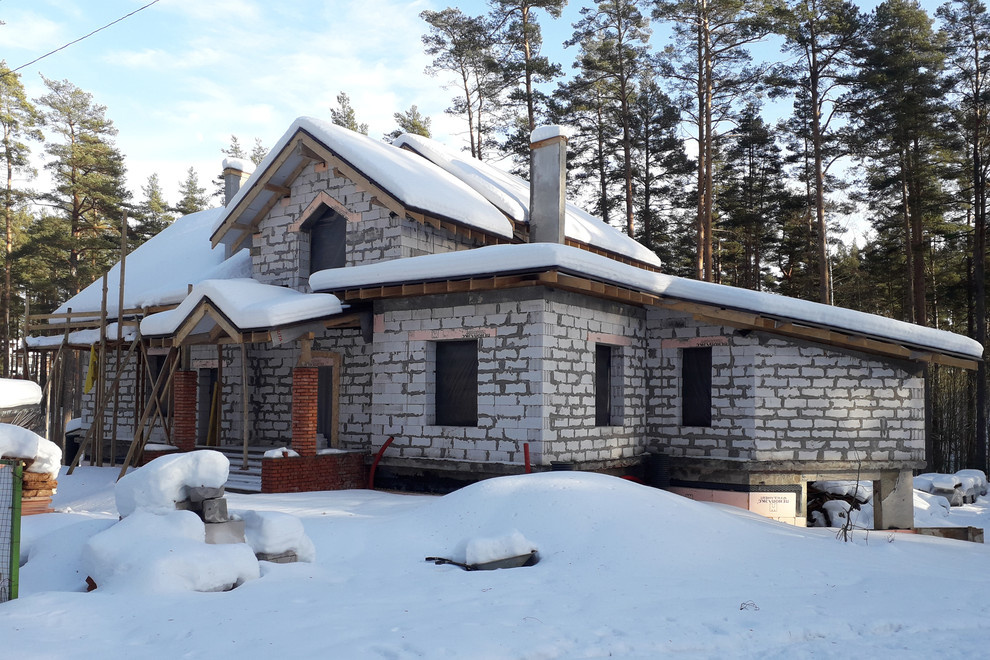 Проект дома на склоне