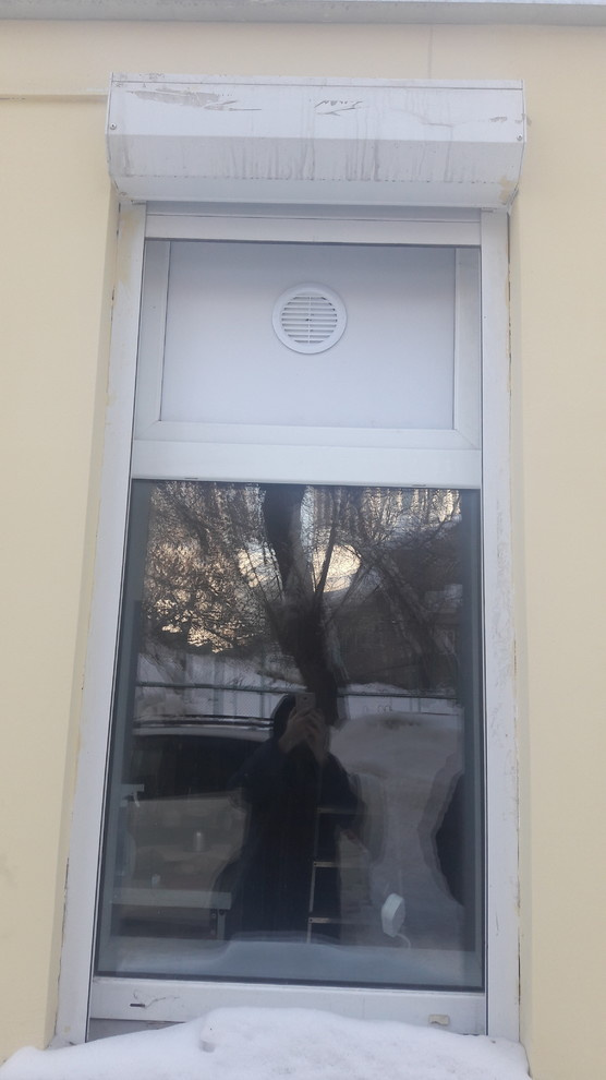 Обложка проекта: Размещение приточного клапана в окне из ПВХ профиля