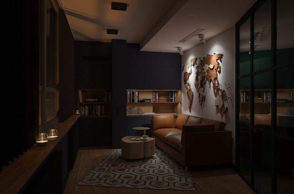 3-комнатная квартира для молодого мужчины с видом на реку (визуализация)