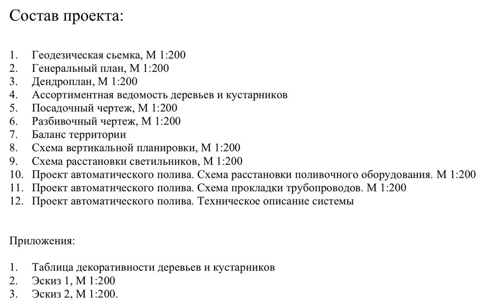 Состав проекта