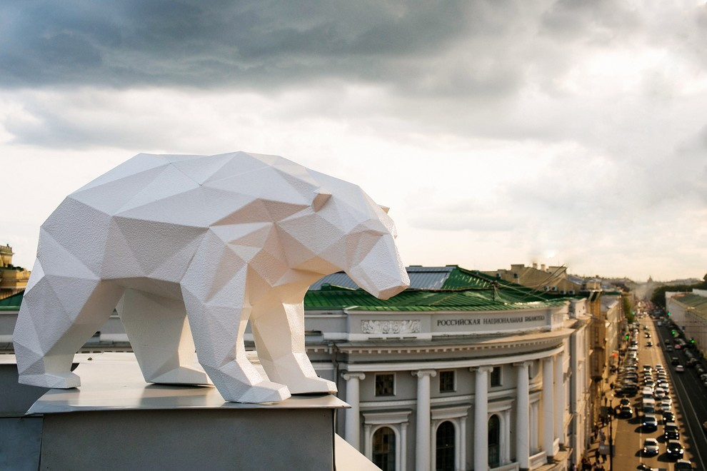 Обложка проекта: Полигональные полимерные скульптуры