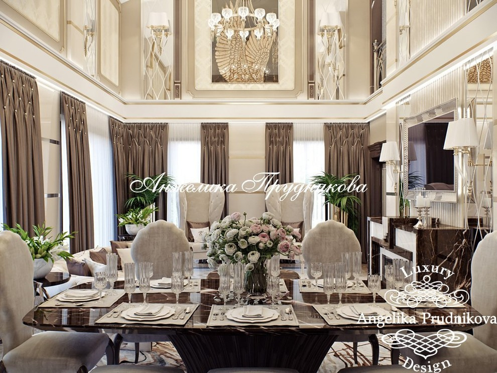 Дизайн-проект   в стиле ар-деко  интерьера коттеджа в г.Краснодар