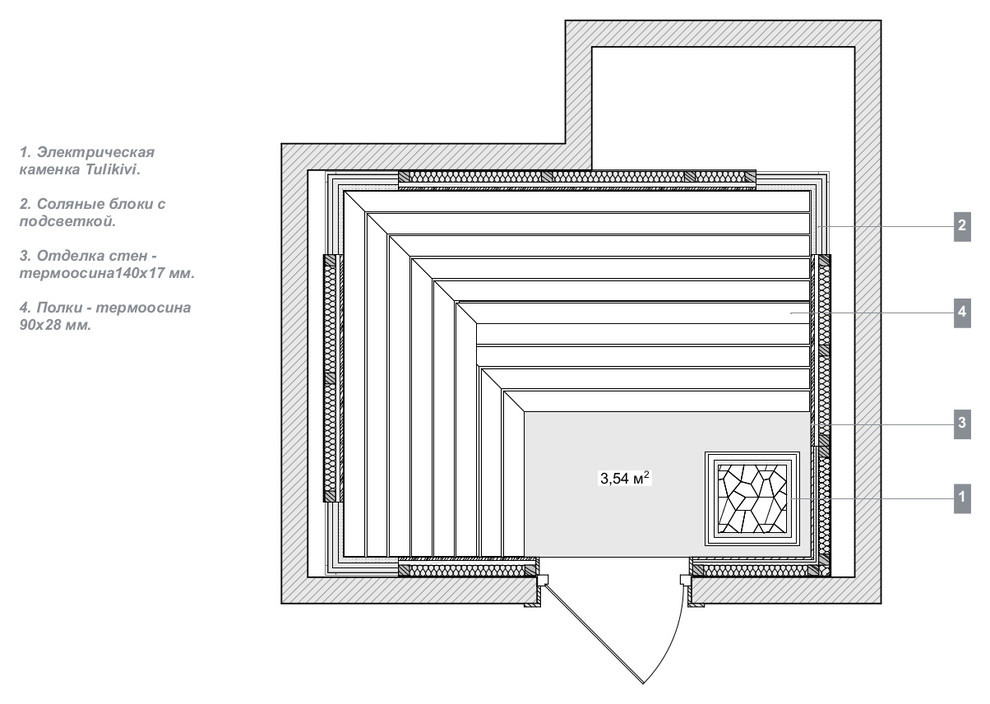 Сауна в ЖК "Олимпийская деревня"