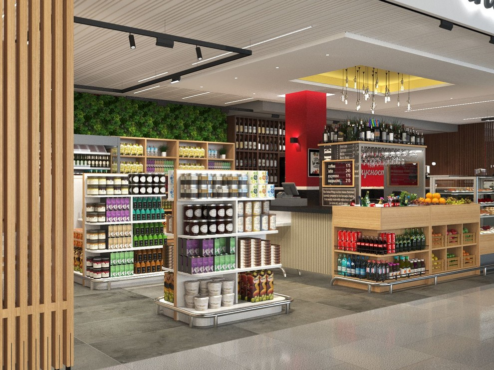 Обложка проекта: Маркет-бар в аэроворту Пулково г. Санкт-Петербург