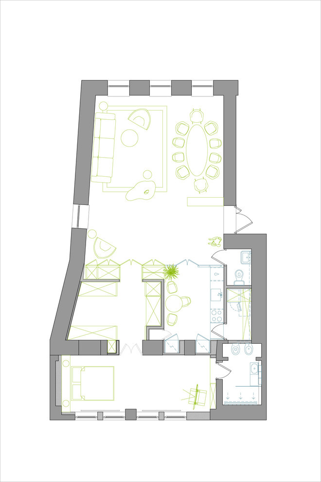 Квартира на Патриарших прудах - Кухня