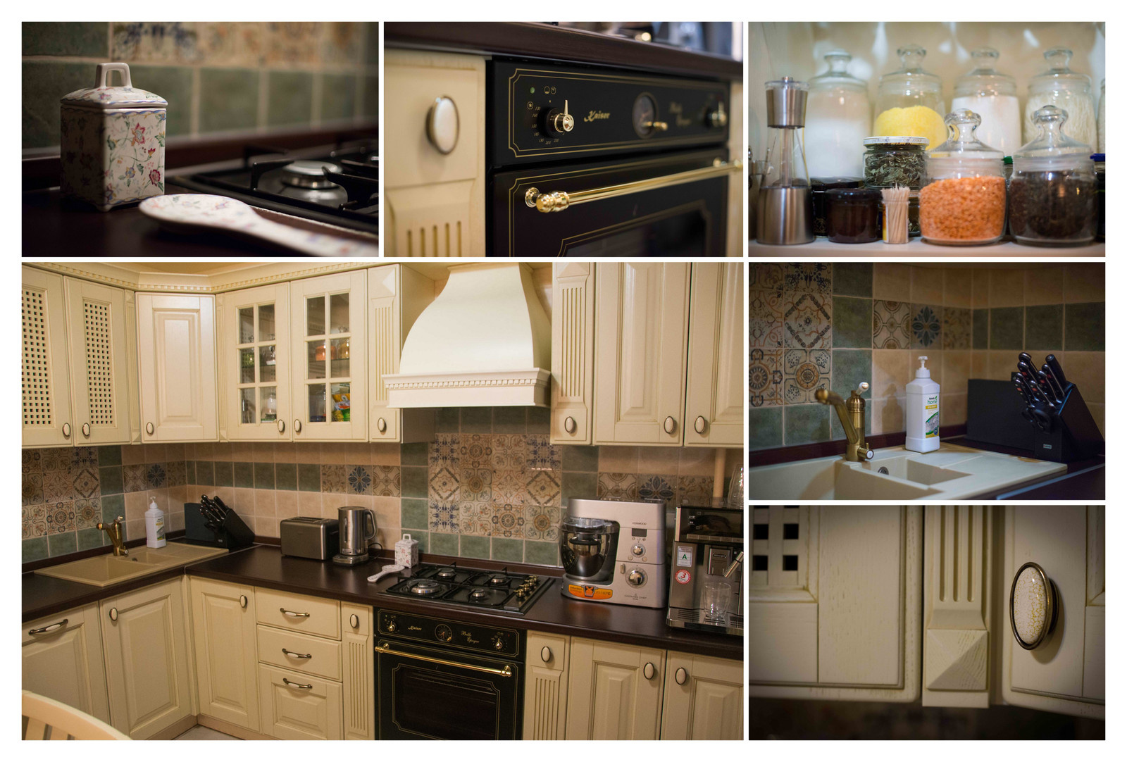 "Суета вокруг картины" (кухня в классическом стиле)