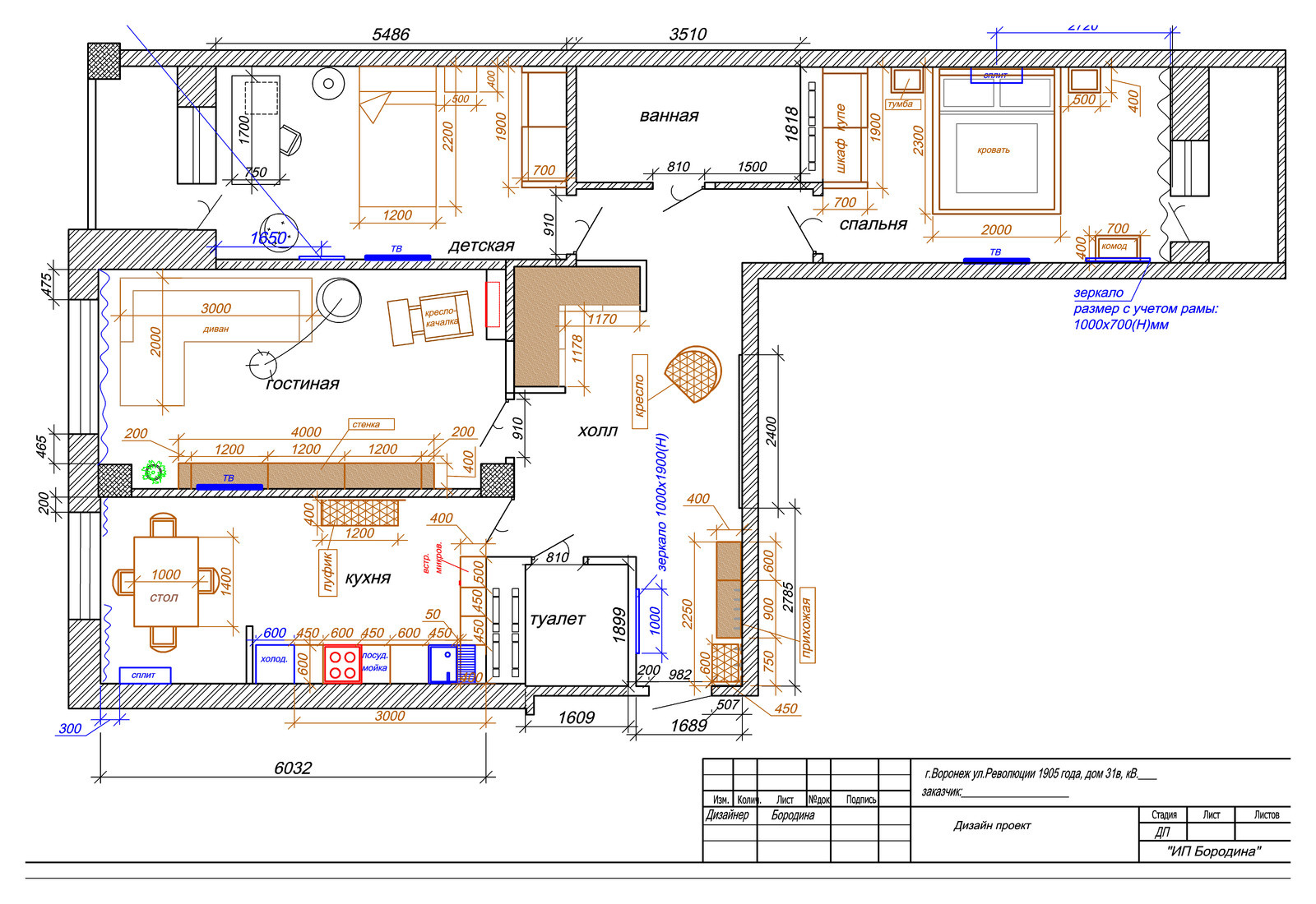 Реализованный проект Кухня-Столовая 17,5 кв.м в современной квартире