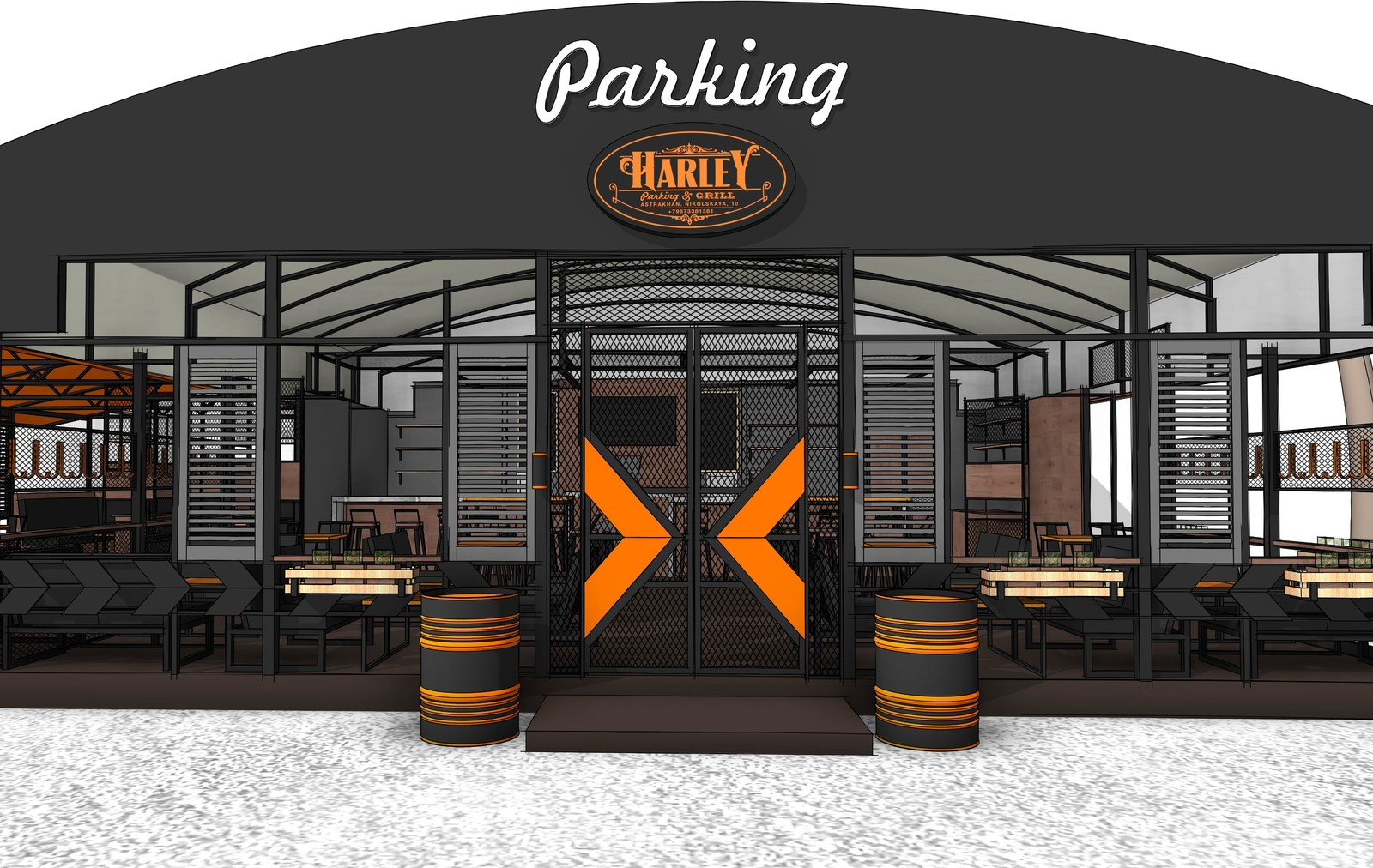 Проект открытого ресторана Harley на набережной