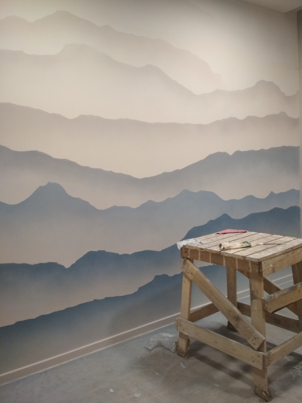 Горы градиент в детской