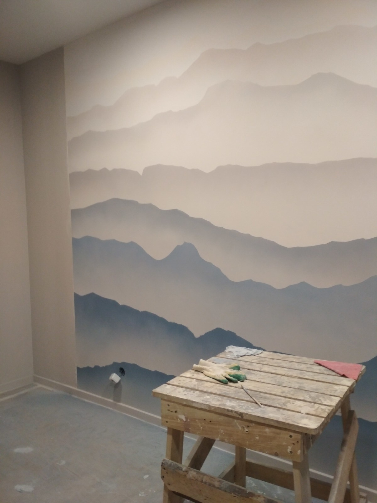 Обложка проекта: Горы градиент в детской