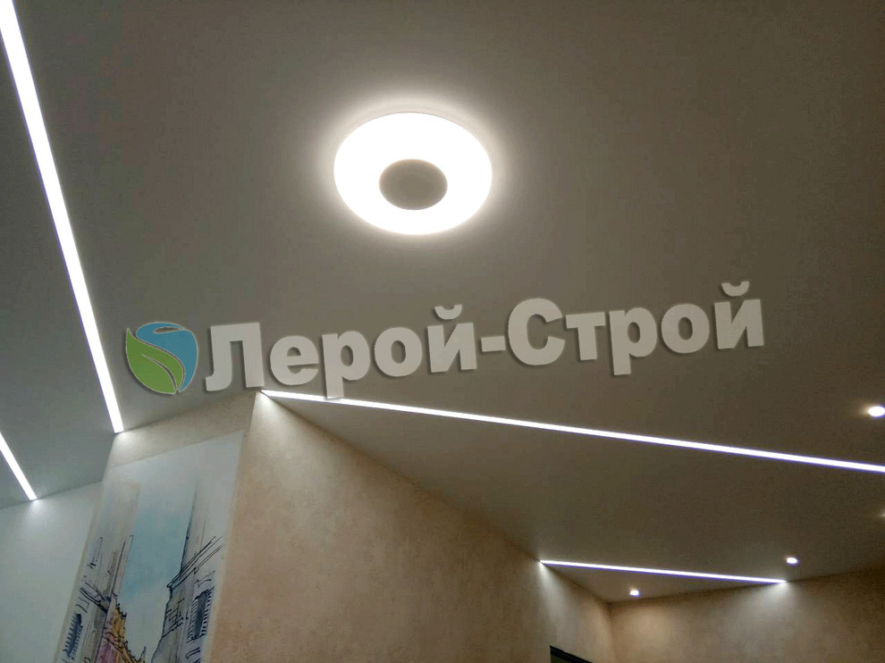 Обложка проекта: Световые линии в коридор