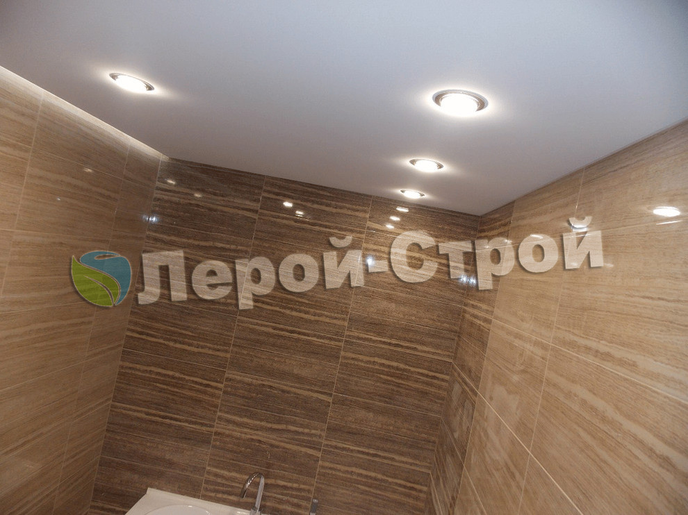 Обложка проекта: Матовый потолок в ванную