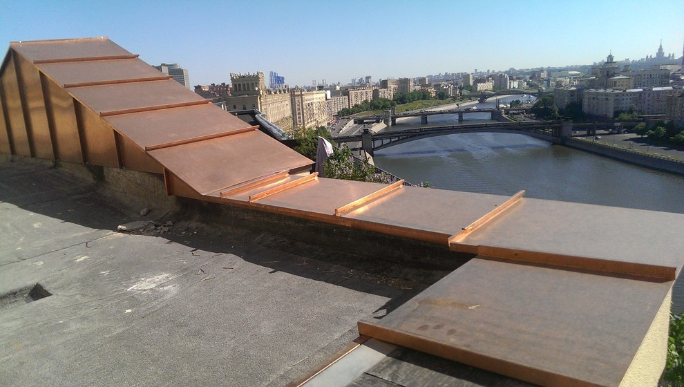 Медные парапеты, отливы