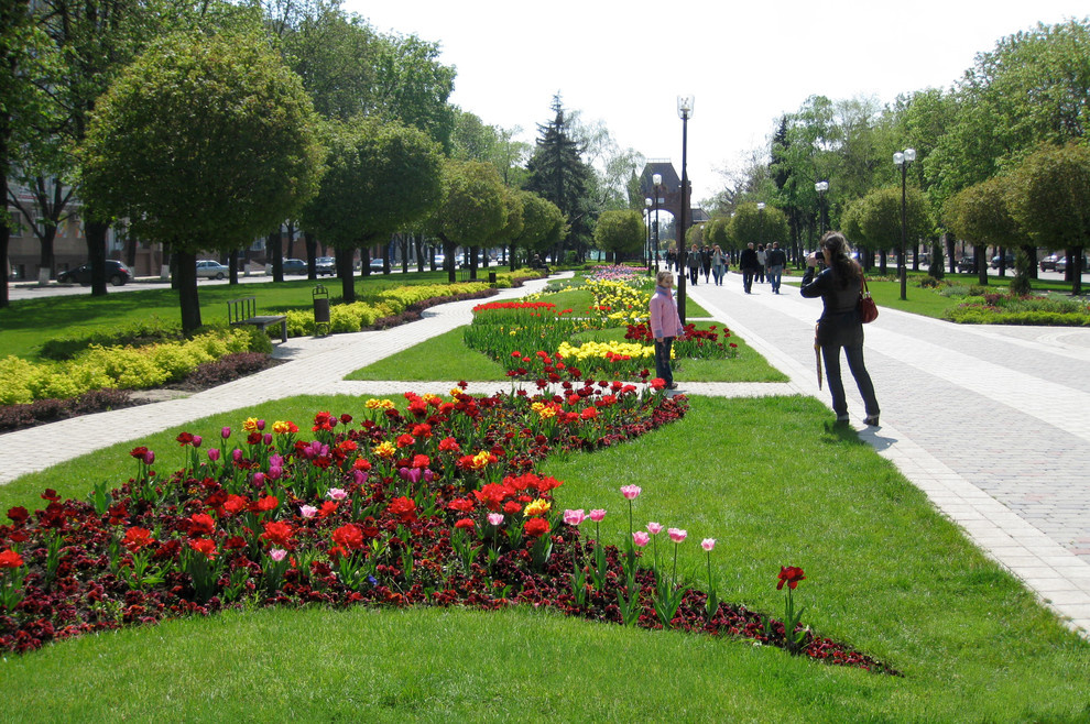 Бульвар на ул. Красной