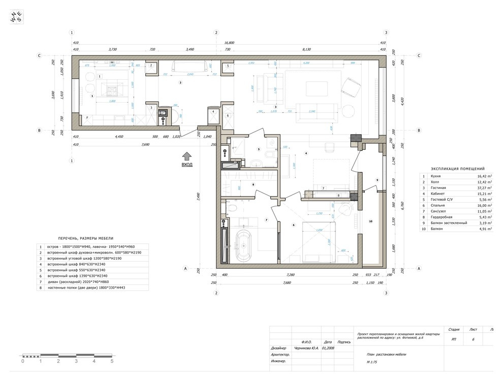 Квартира для Шеф-повара